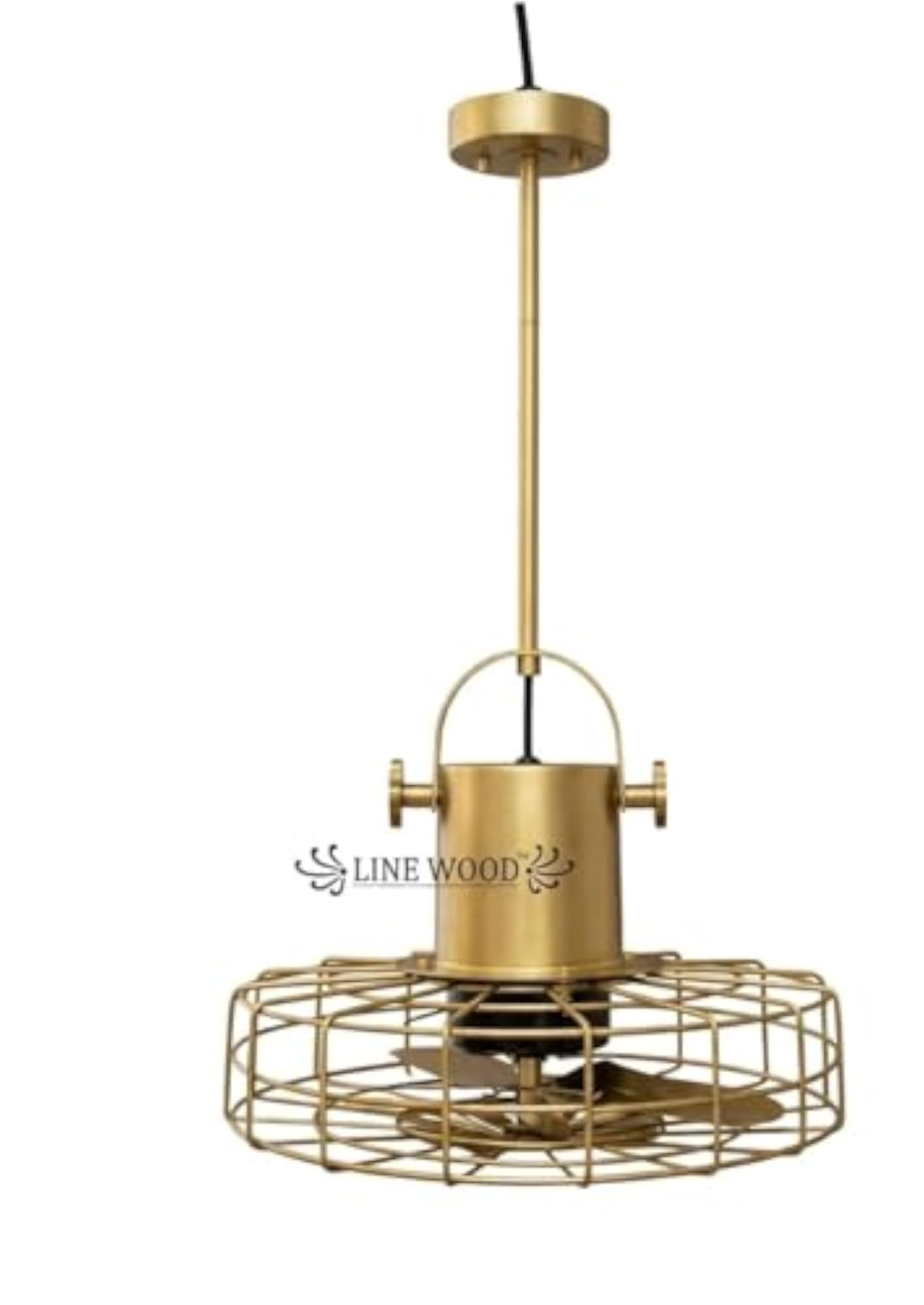 Nautical Modern Ceiling Fan, Vintage Style Wall Mount